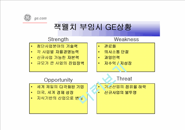 GE(General Electric)의 경영혁신   (4 )